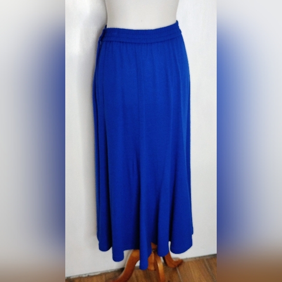VINTAGE WOOL BLEND MIDI SKIRT - Picture 1 of 5
